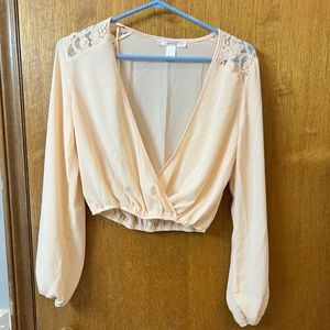 Peach blouse